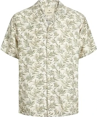 Jack & Jones Relaxed Fit Hemd kurzarm four leaf clover (Herren)