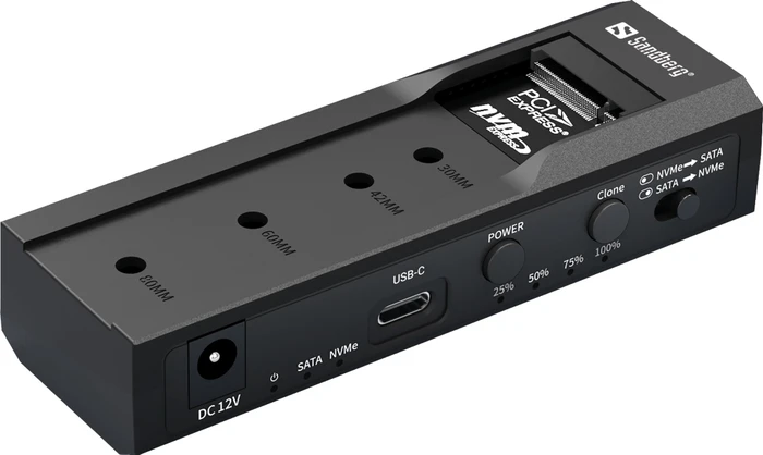 Sandberg Cloner-Dock für M.2/NVMe und SATA HDD, USB-C 3.1