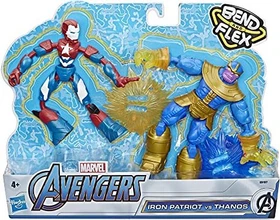 Hasbro Marvel Bend and Flex - Iron Patriot vs. Thanos