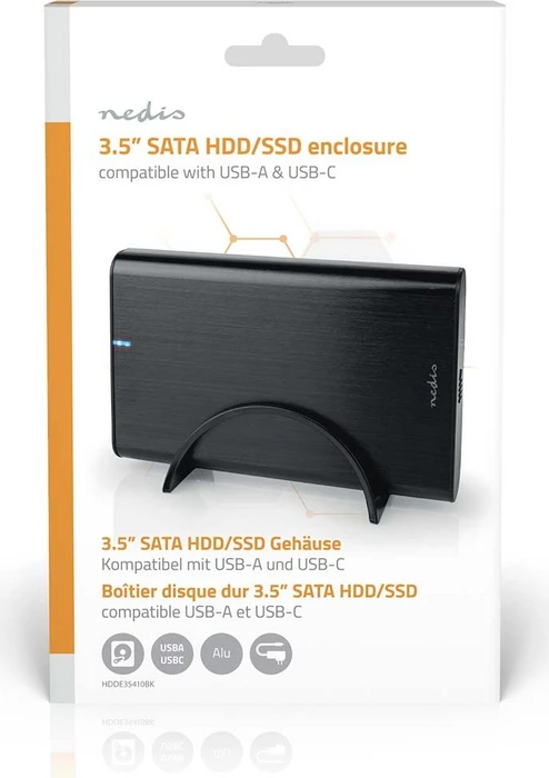 Nedis Festplattengehäuse, 3.5", USB-C 3.0
