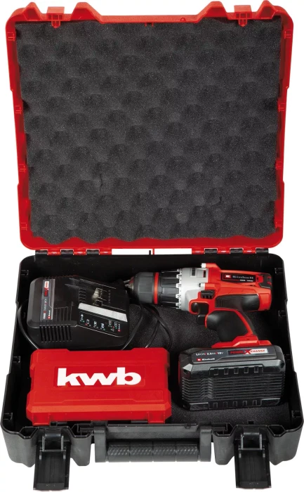 Einhell Expert TE-CD 18/2 Li-i +22 Akku-Schlagbohrschrauber inkl. Koffer + Akku 2.5Ah + Zubehör