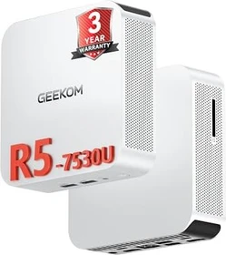 Geekom A5 Pro, Ryzen 5 7530U, 16GB RAM, 1TB SSD, Windows 11 Pro