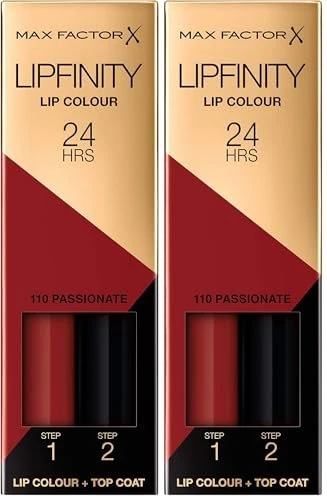 Max Factor Lipfinity Lip Colour 24h Lippenstift 110 passionate, 4.2ml