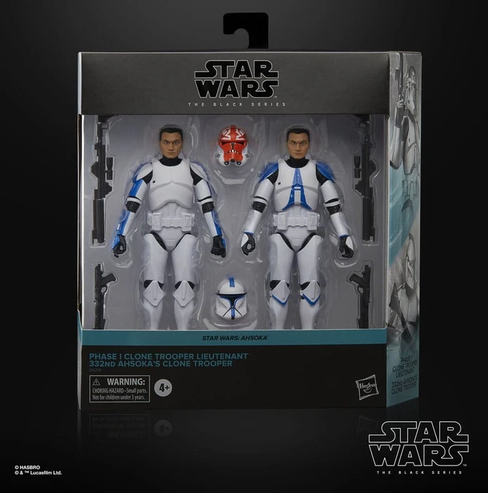 Hasbro Star Wars - The Black Series - Phase I Clone Trooper Lieutenant & 332nd Ahsoka's Clone Trooper