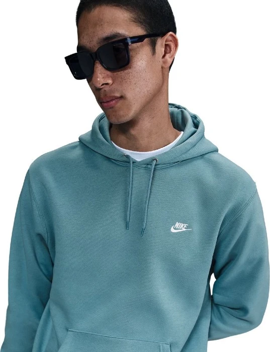 Nike Club Fleece Hoodie denim turquoise/white (Herren)