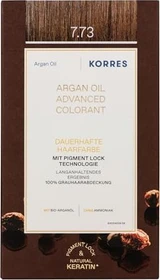 Korres Argan Oil Permanent Hair Colorant Haarfarbe 7.73 golden mocha