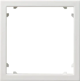 Gira Adapterrahmen mit quadratischem Ausschnitt 45x45mm, reinweiß glänzend