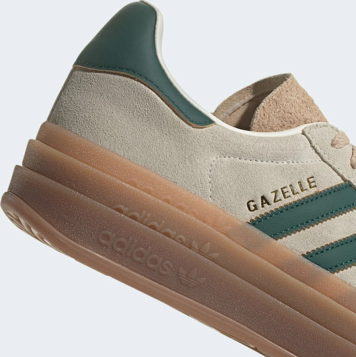 adidas Gazelle Bold cream white/collegiate green/magic beige (Damen)