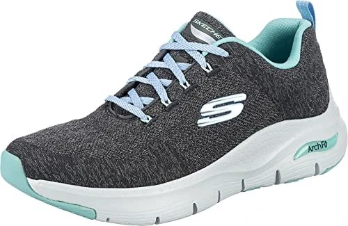 Skechers Arch Fit Comfy Wave grau/türkis (Damen)