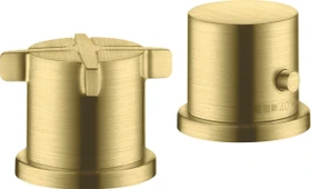 Hansgrohe Axor Citterio E 2-Loch Wannenarmatur mit Thermostat brushed brass