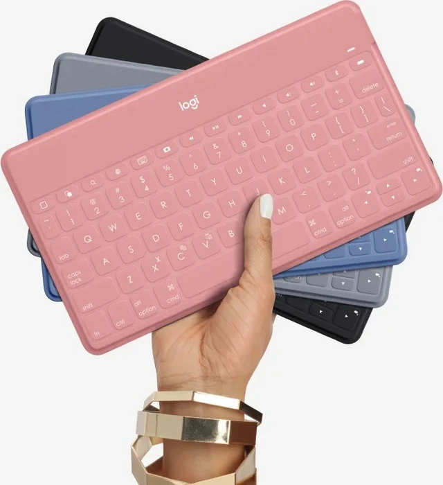 Logitech Keys-To-Go mit iOS-Sondertasten Blush Pink, Bluetooth, ND