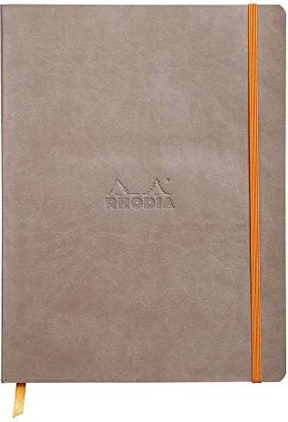 Rhodia Rhodiarama Notizbuch, 190x250mm, punktiert, Softcover, taupe, 80 Blatt