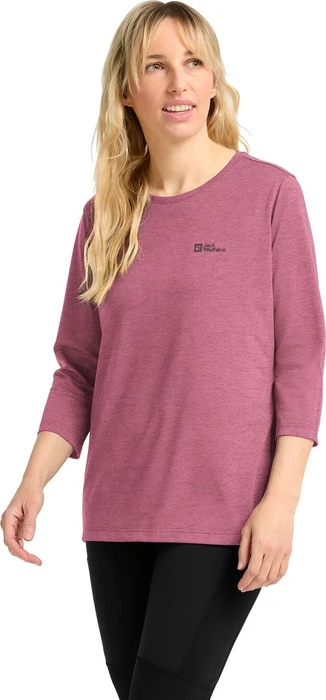 Jack Wolfskin Crosstrail Funktionsshirt 3/4 raisin (Damen)