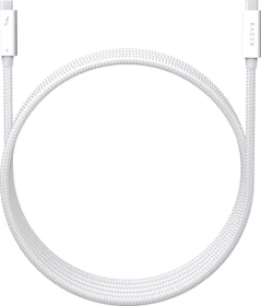 Razer Thunderbolt 4 Kabel, 100W, weiß, sleeved, 2m (verschiedene Markenbezeichnungen)