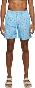 Urban Classics Pattern Badeshorts light blue/ice (Herren)
