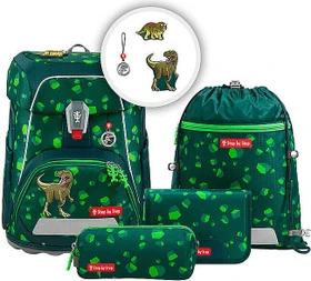 Step by Step Fit Dino Targo Schultaschen-Set, 5-tlg.