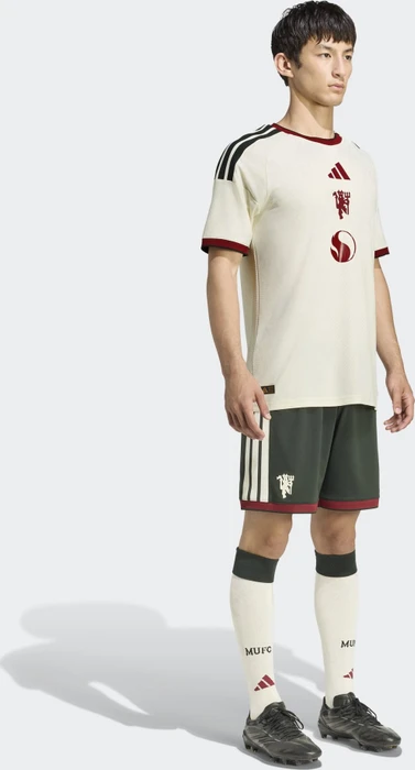 adidas Manchester United Authentic 2026/2027 Ausweichtrikot kurzarm ivory (Herren)