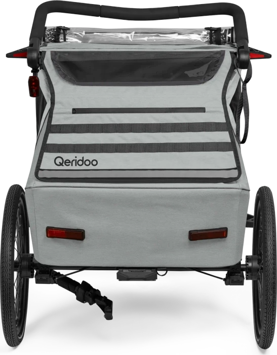 Qeridoo Kidgoo 2 Lite Fahrradanhänger titanium grey (Modell 2026)