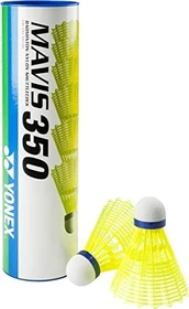 Yonex Nylon Mavis 350 Badmintonbälle gelb, 6 Stück