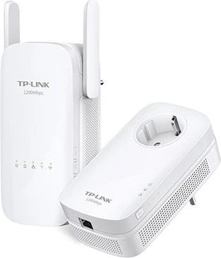 TP-Link AV1200 Gigabit Powerline ac Wi-Fi Kit, Powerline/WLAN-Access Point und Powerline-Adapter Set, 2er-Bundle