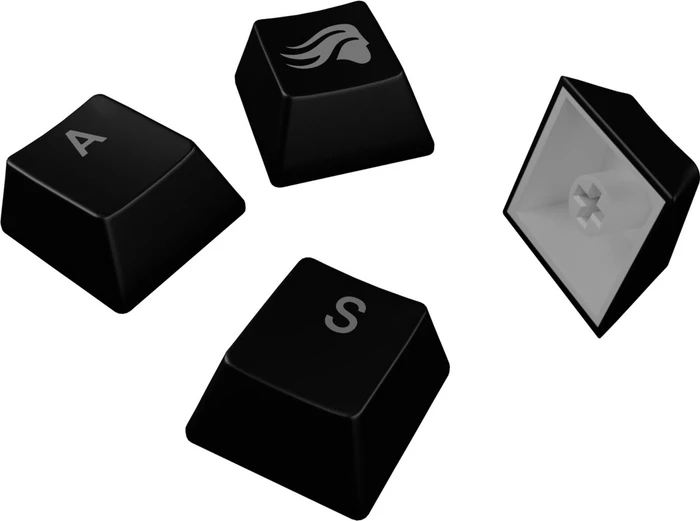 Glorious GPBT Backlit Keycaps, Kunststoff (PBT), schwarz, 130 Tasten, ANSI-US