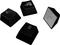 Glorious GPBT Backlit Keycaps, Kunststoff (PBT), schwarz, 130 Tasten, ANSI-US Vorschaubild