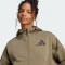 adidas Z.N.E. Zip Hoodie olive strata (Damen) Vorschaubild