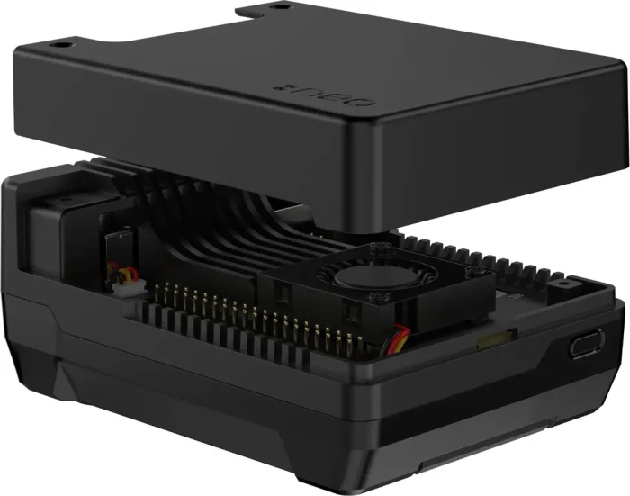 Argon40 NEO 5 für Raspberry Pi 5, mit Lüfter und Erweiterung für M.2 SSDs, schwarz