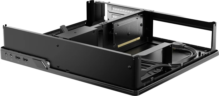 Fractal Design Node 202 + Anode PSU, schwarz, Mini-ITX, 450W SFX
