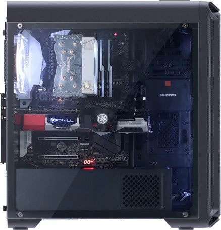 Zalman i3, schwarz, Acrylfenster