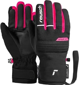 Reusch Benji R-Tex XT Skihandschuhe black/white/pink glo (Junior)