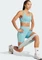 adidas Training Essentials 3-Streifen High-Waisted Hose kurz mint ton (Damen) Vorschaubild