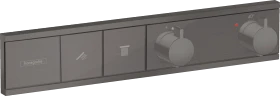Hansgrohe RainSelect Thermostat Unterputz für 2 Verbraucher brushed black chrome