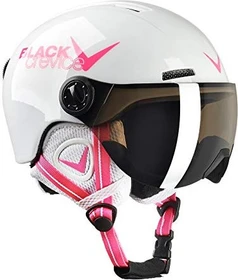 Black Crevice Leogang Helm white/pink (Junior)