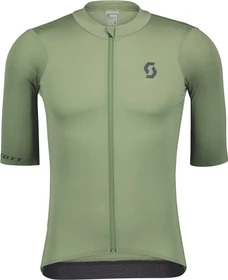 Scott RC Premium Kinetech Trikot kurzarm frost green/dark grey melange (Herren)
