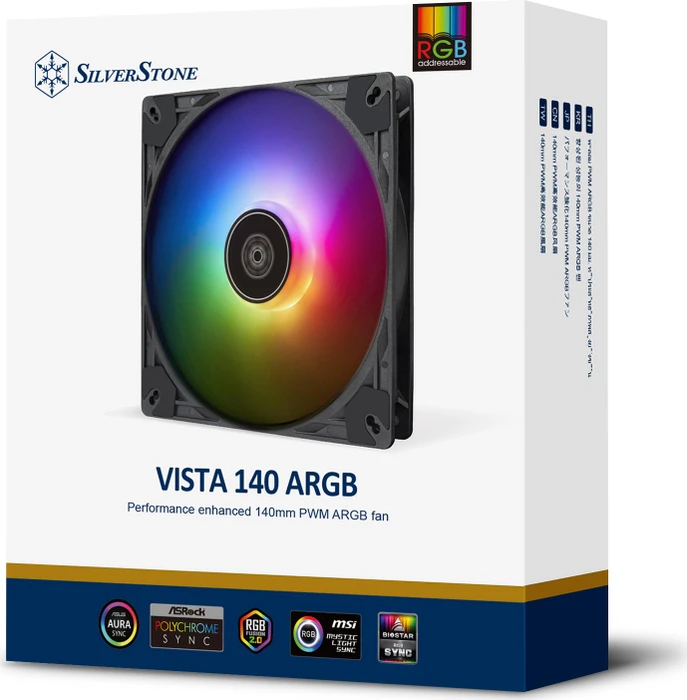 SilverStone Vista 140 ARGB schwarz, 140mm