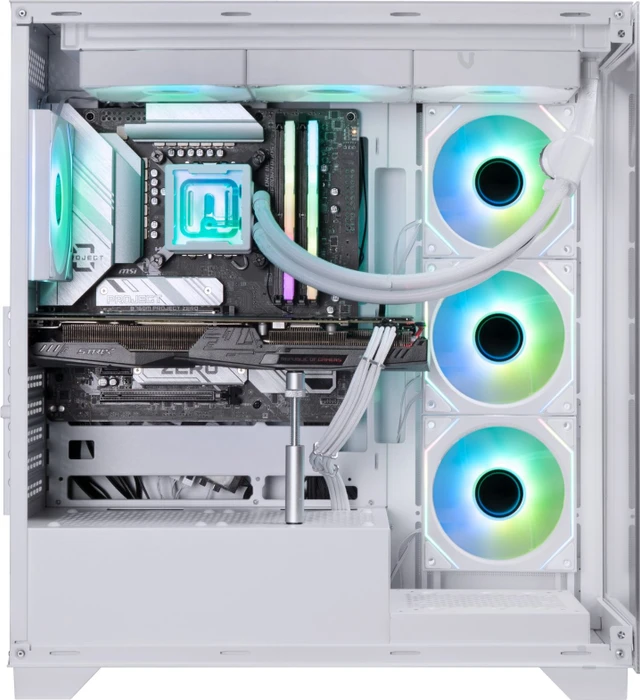 BitFenix CETO Premium White, 4A, Lüfter LED ARGB, Glasfenster
