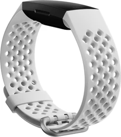 Fitbit Ersatzarmband Sport Small für Charge 4 und Charge 3 frost white