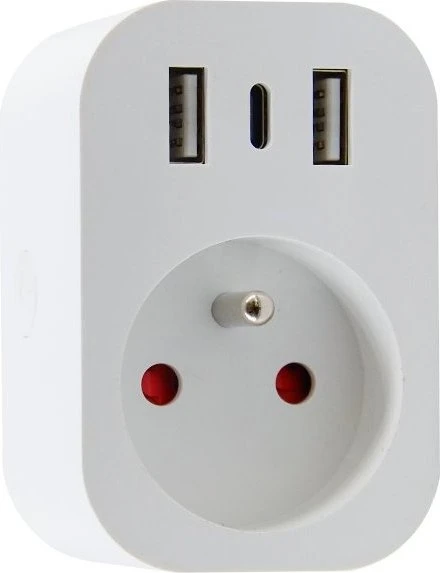 IMMAX NEO intern mit Pin, Typ E, 2x USB, 1x USB-C, Zigbee