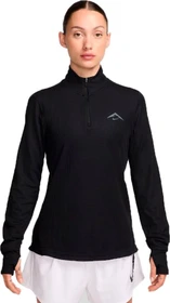 Nike Trail Dri-FIT 1/4-Zip Laufshirt langarm black/anthracite/flat silver (Damen)
