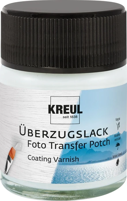 Kreul Überzugslack Glanzlack Foto Transfer Potch, transparent, 50ml