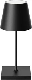 Sigor Nuindie mini USB-C Akku-Tischleuchte rund nachtschwarz