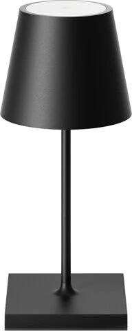 Sigor Nuindie mini USB-C Akku-Tischleuchte rund nachtschwarz
