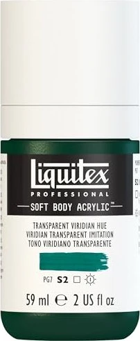 Liquitex Professional Soft Body Acrylic transparent viridian hue, 59ml