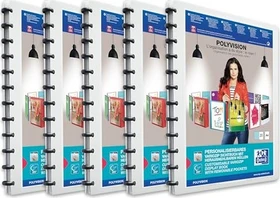 Oxford polyvision Ringbuch mit vario-zipp, A4, weiß, inkl. 20 Klarsichthüllen