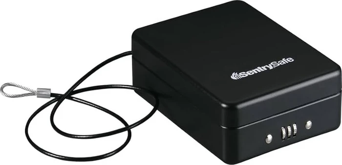 Master Lock P005C Compact Safe Tresor, schwarz, mechanische Zahlenkombination