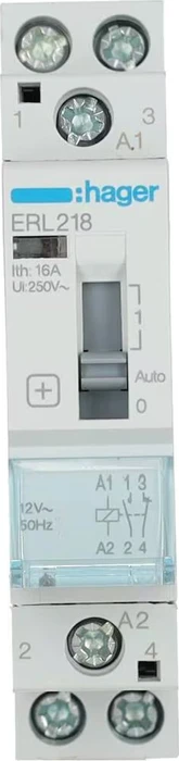 Hager Installationsrelais 16A 1 Schließer 1 Öffner 12V