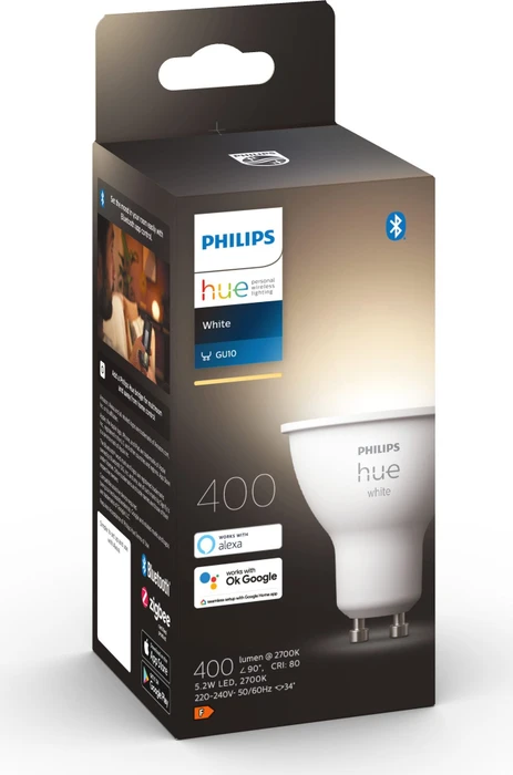 Philips Hue White 400 LED-Bulb GU10 5.2W/827