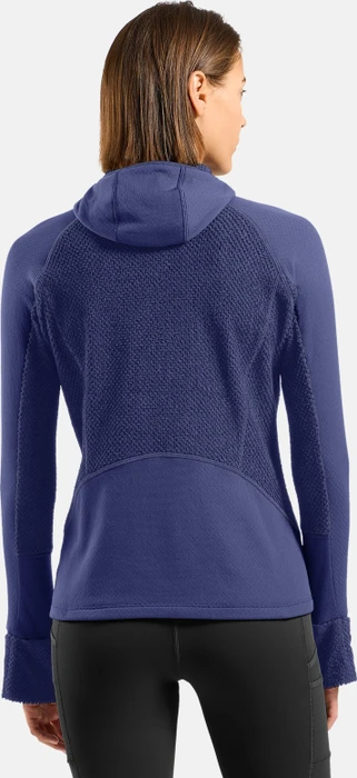 Odlo X-Alp Trail Half Zip Hooded Laufshirt langarm skipper blue (Damen)