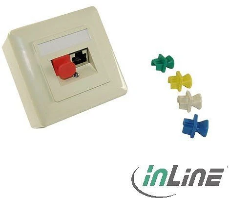 InLine Staubschutz für RJ-45, 100 Stück, schwarz